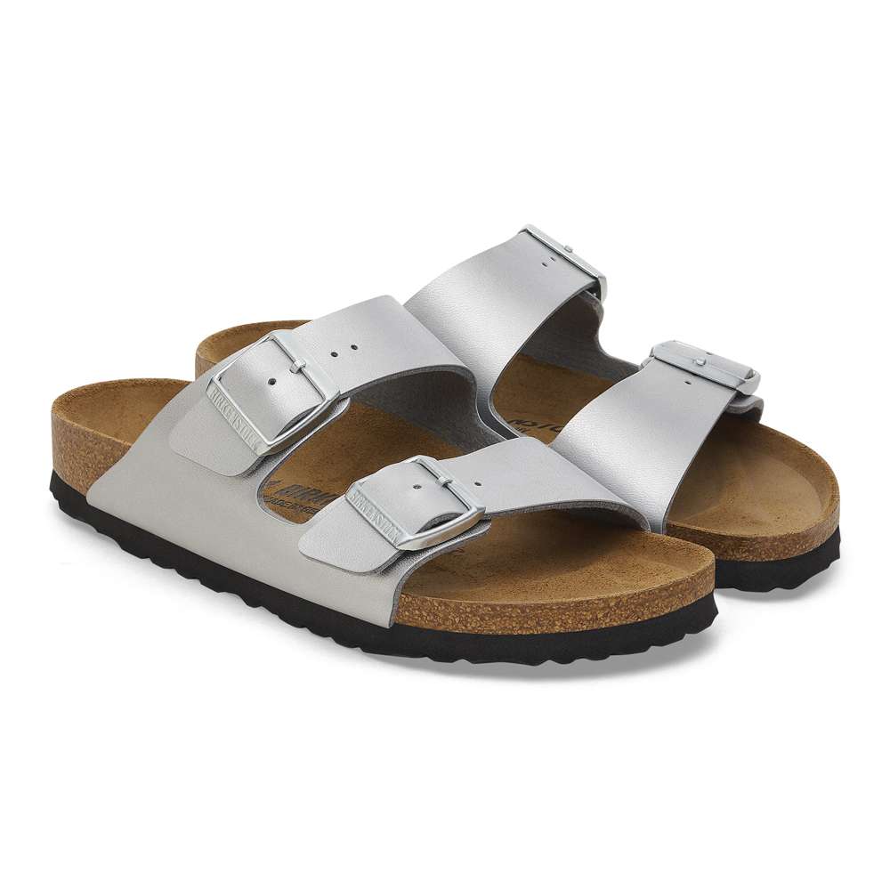 Arizona Birko-Flor Slide - Silver