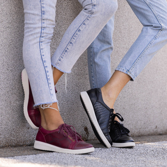 Lifestyle image for Belinda Casual Sneaker - Soft Gold Laser