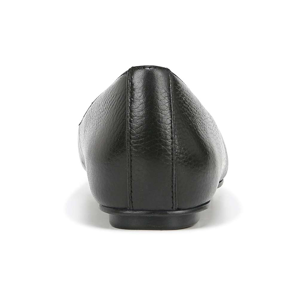 Maxwell Flat - Black Tumbled Leather