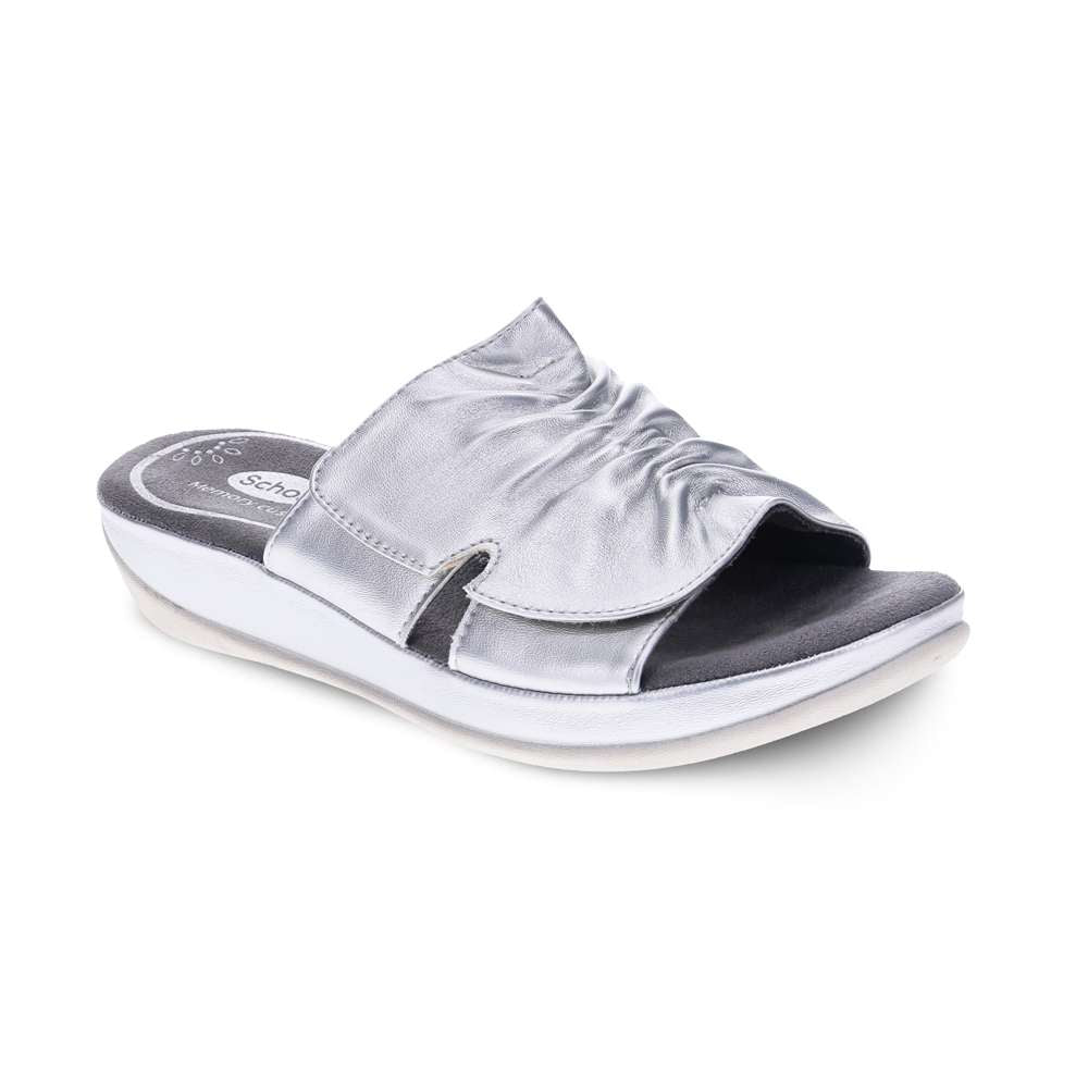 Cora Slide Sandal - Pewter