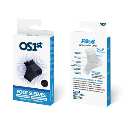 Sports Compression Foot Sleeve (FS6) - White