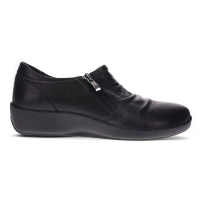 Katina Zip Loafer - Black