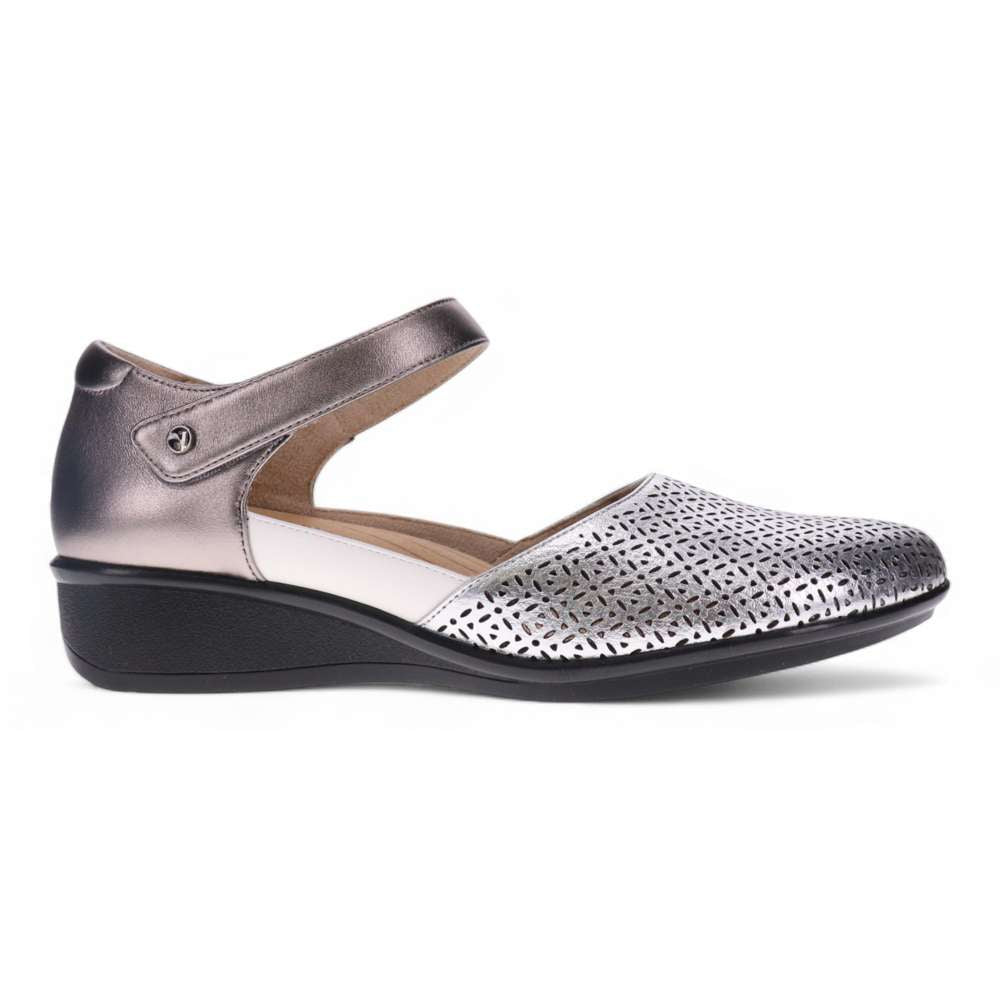 Osaka Mary-Jane - Silver Metallic